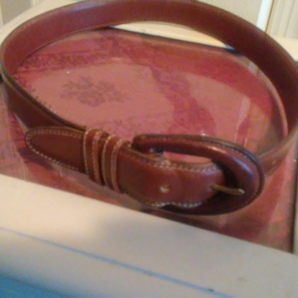Coach Leather Belt Ladies Size 4/6 British Tan